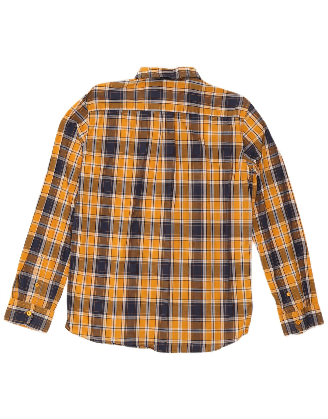 Ανδρικό πουκάμισο Wrangler με κανονική εφαρμογή, μεσαίο κίτρινο βαμβακερό καρέ