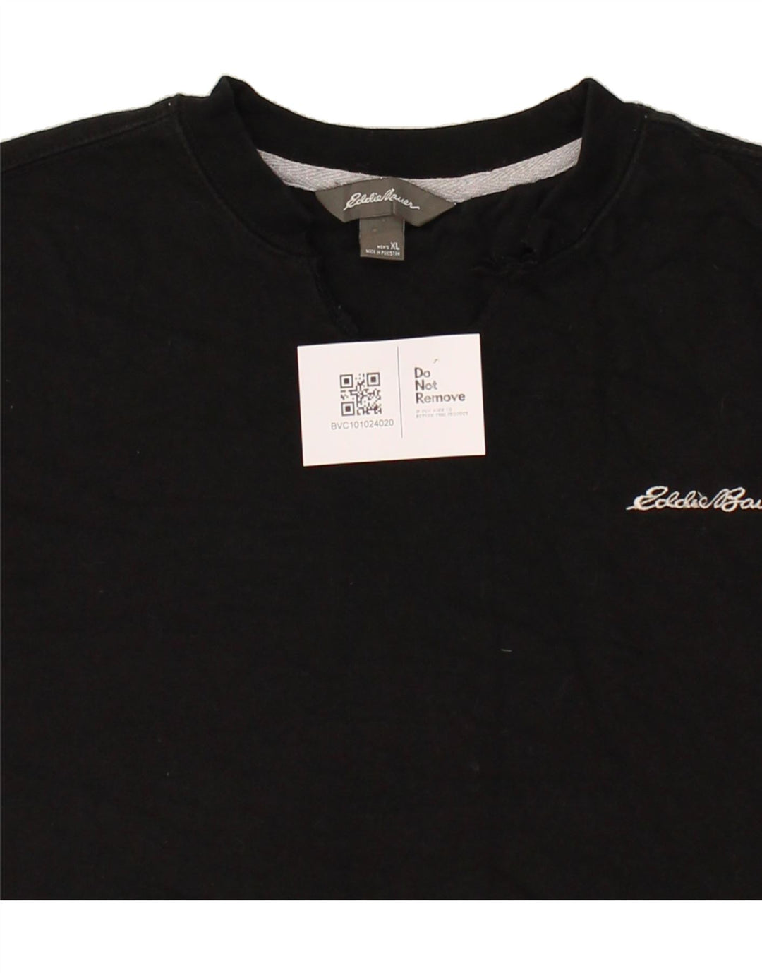 EDDIE BAUER Mens Sweatshirt Jumper XL Black Vintage Eddie Bauer and Second-Hand Eddie Bauer from Messina Hembry 
