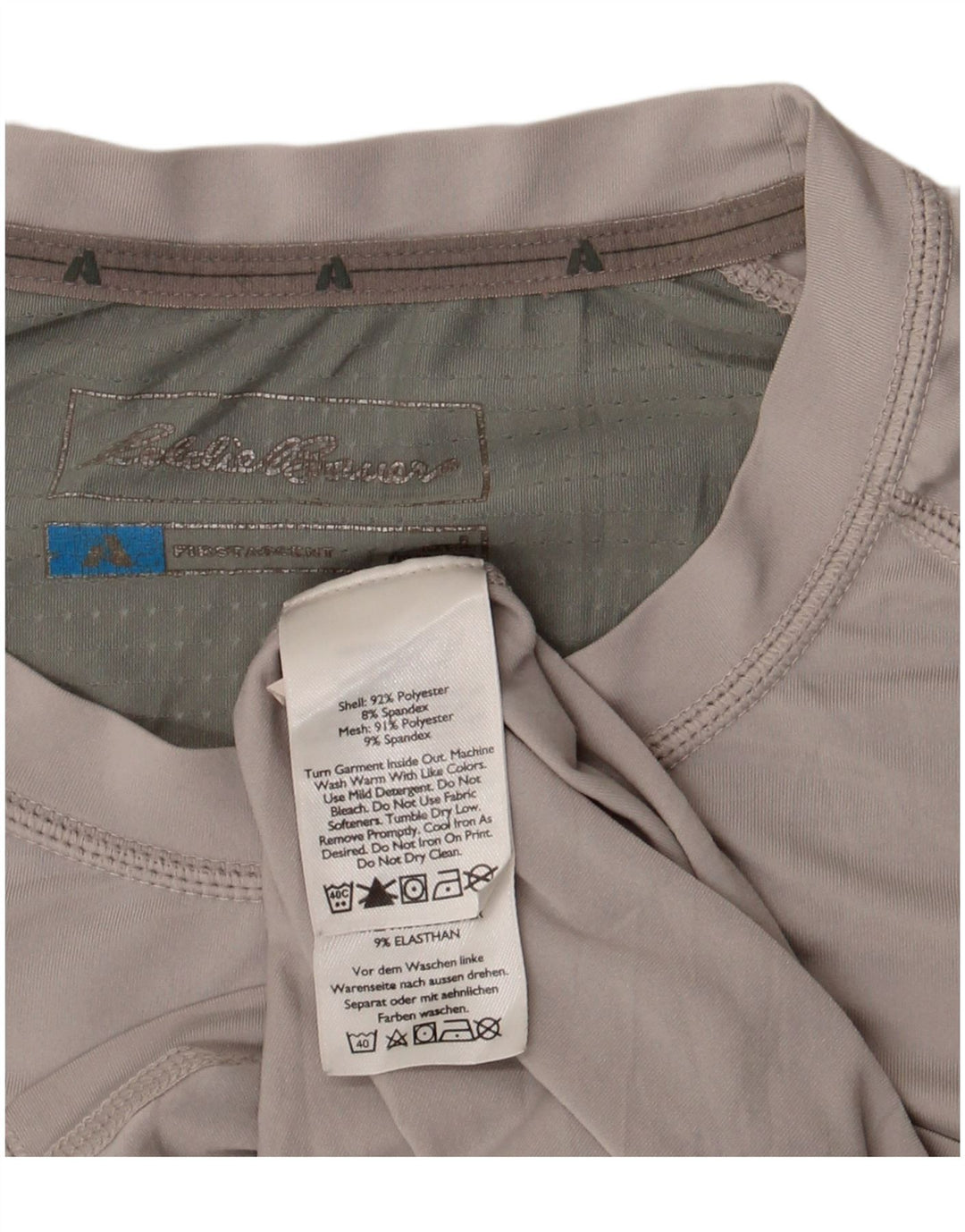 Ανδρικό T-Shirt Eddie Bauer Top Large Grey Colourblock Polyester