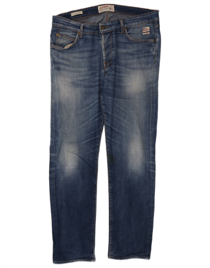 Roy Rogers Ανδρικό Slim Jeans W36 L30 Blue Cotton