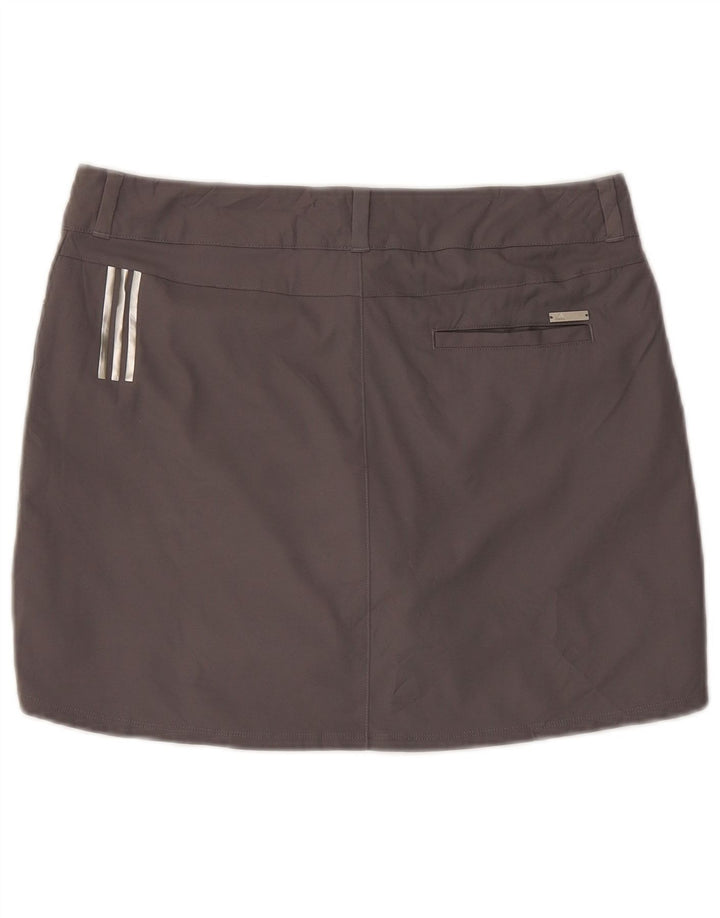 Adidas Γυναικεία Μίνι Φούστα UK 14 Μεγάλη W32 Γκρι Πολυεστέρας
