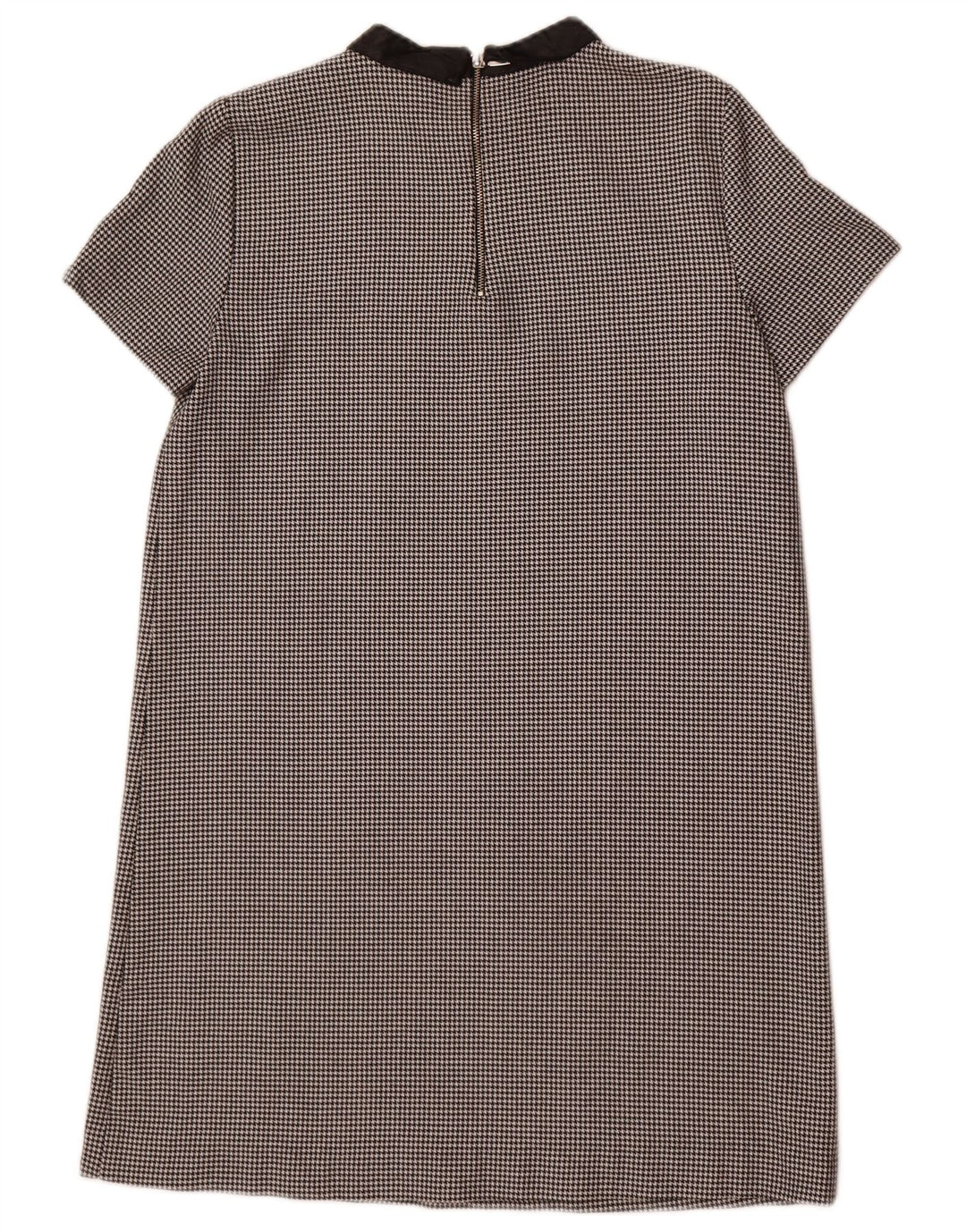 Zara Γυναικείο φόρεμα Shift UK 14 Medium Black Houndstooth