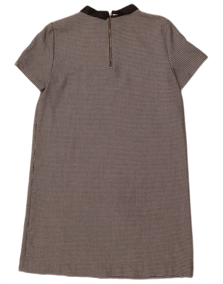 Zara Γυναικείο φόρεμα Shift UK 14 Medium Black Houndstooth