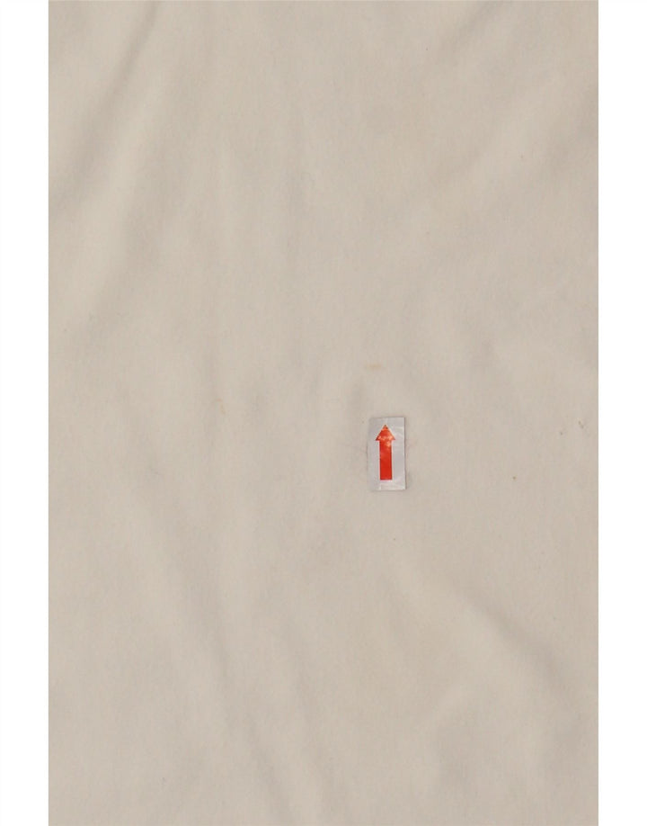 THINK PINK Γυναικείο γραφικό πόλο μπλουζάκι UK 8 μικρό λευκό βαμβακερό