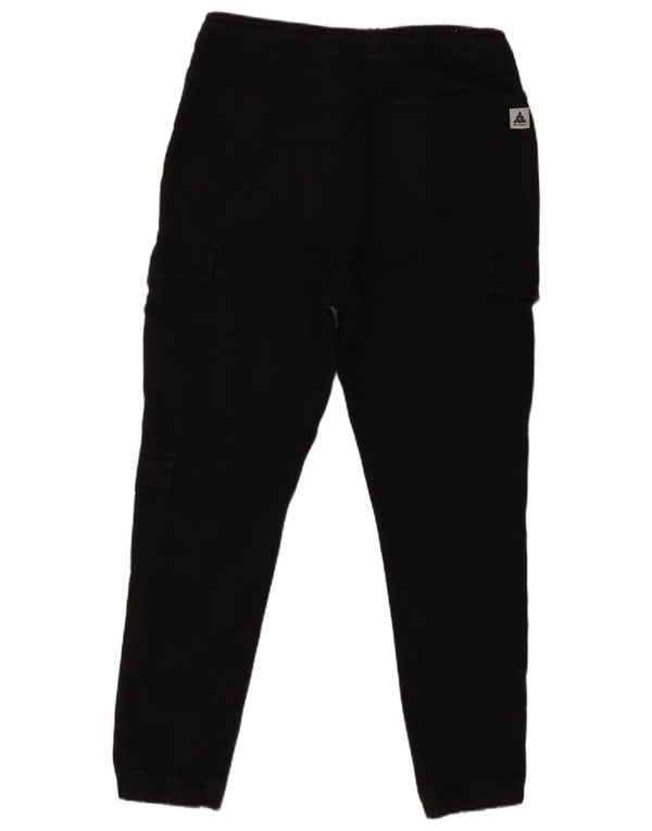 Zara Mens Joggers Cargo Trousers Medium W31 L27 Black