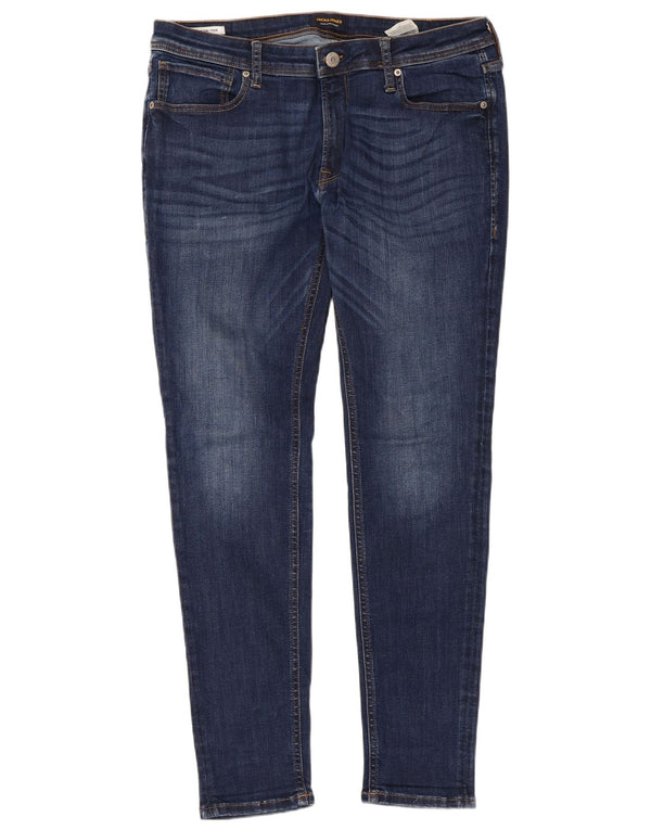 Jack & Jones Ανδρικά Tom Skinny Jeans W36 L32 Navy Blue Cotton