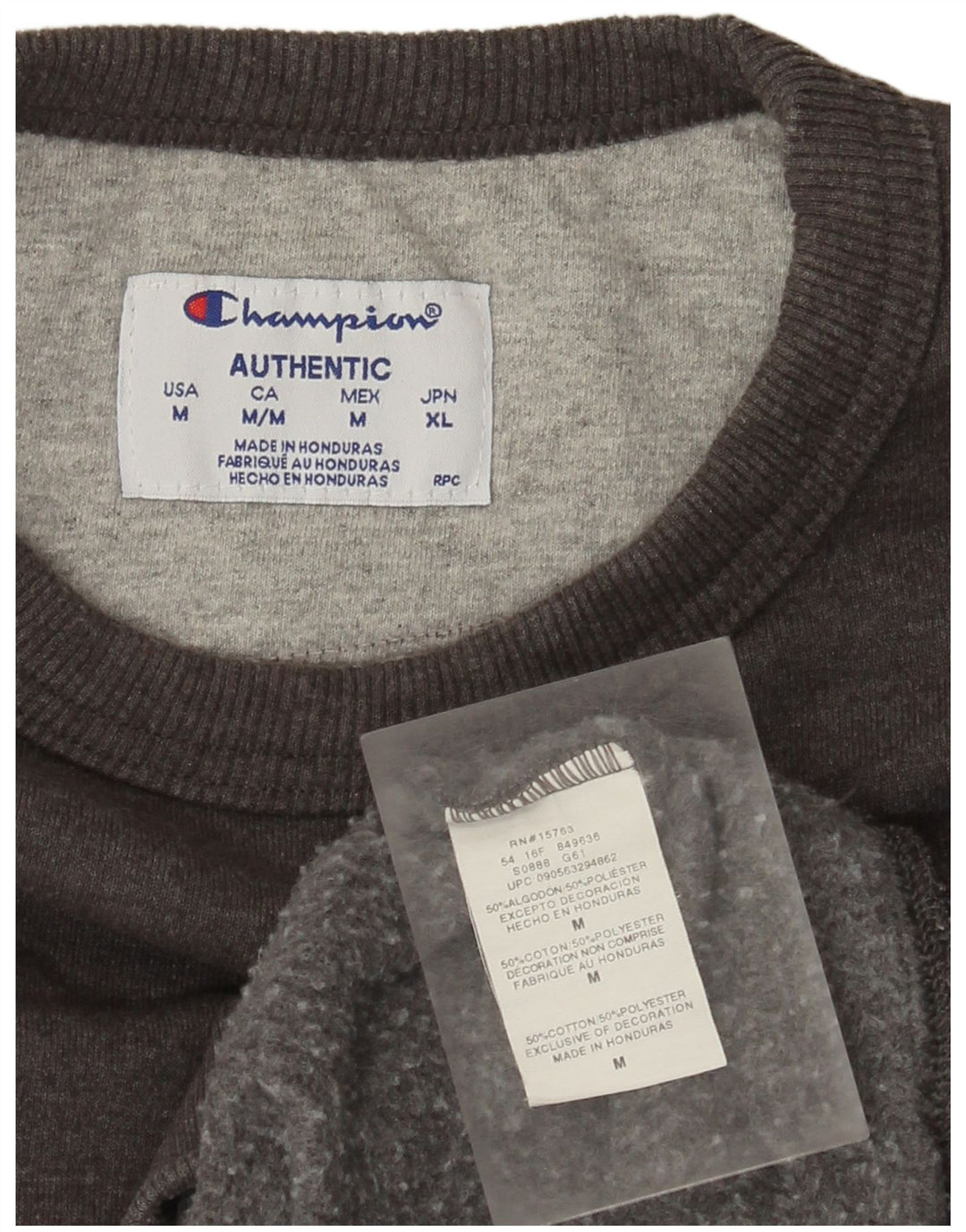 Ανδρική φούτερ Champion Jumper από βαμβακερό μεσαίο γκρι
