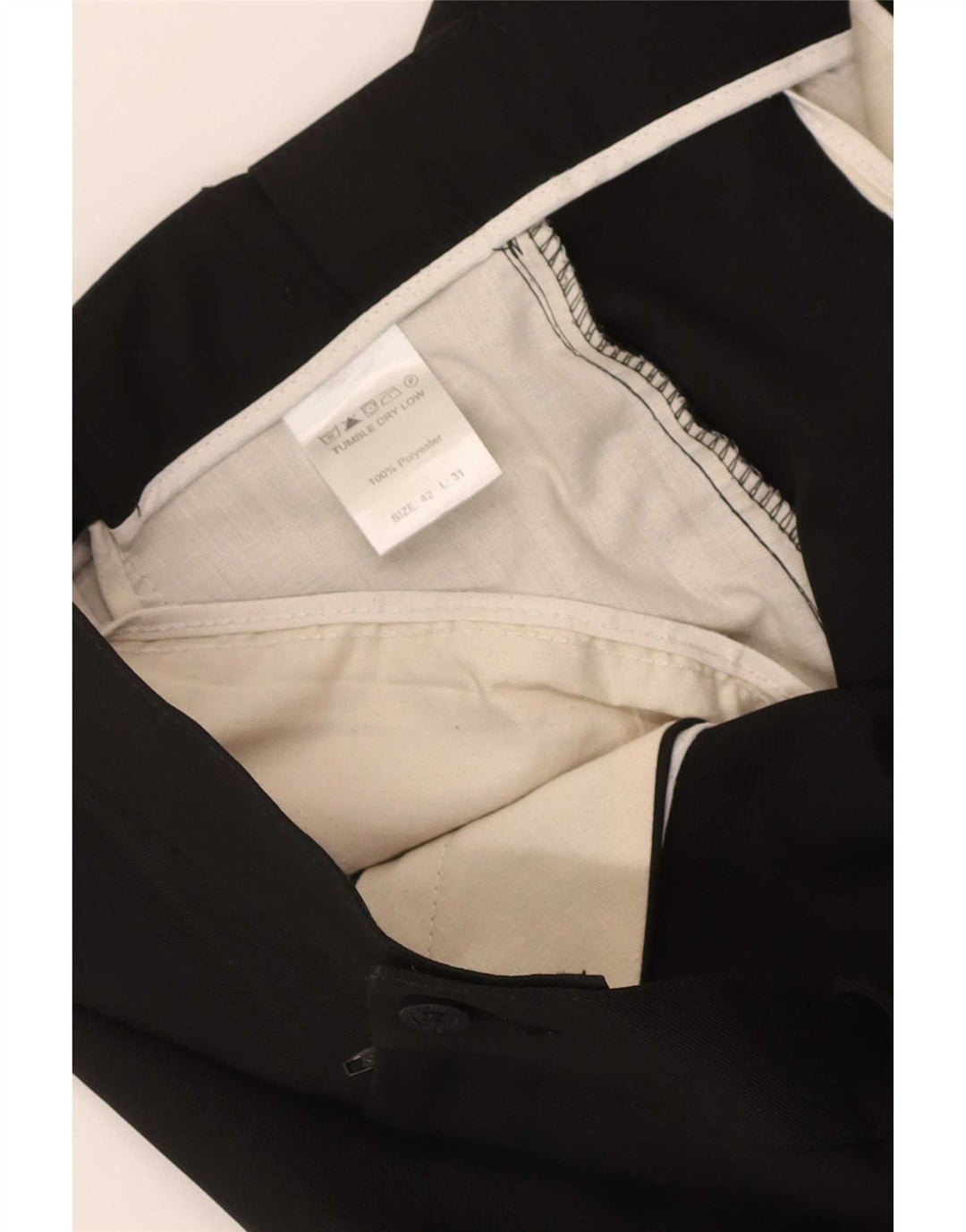 Farah Ανδρικό κωνικό παντελόνι Chino W42 L31 Μαύρο πολυεστέρα
