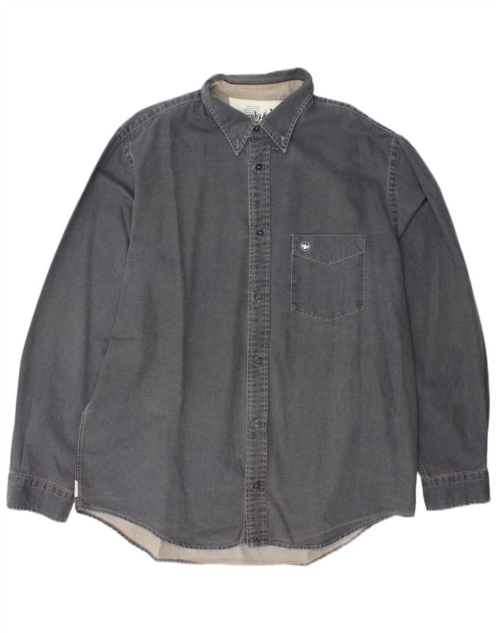 MURPHY & NYE Ανδρικό πουκάμισο 2XL Γκρι βαμβακερό