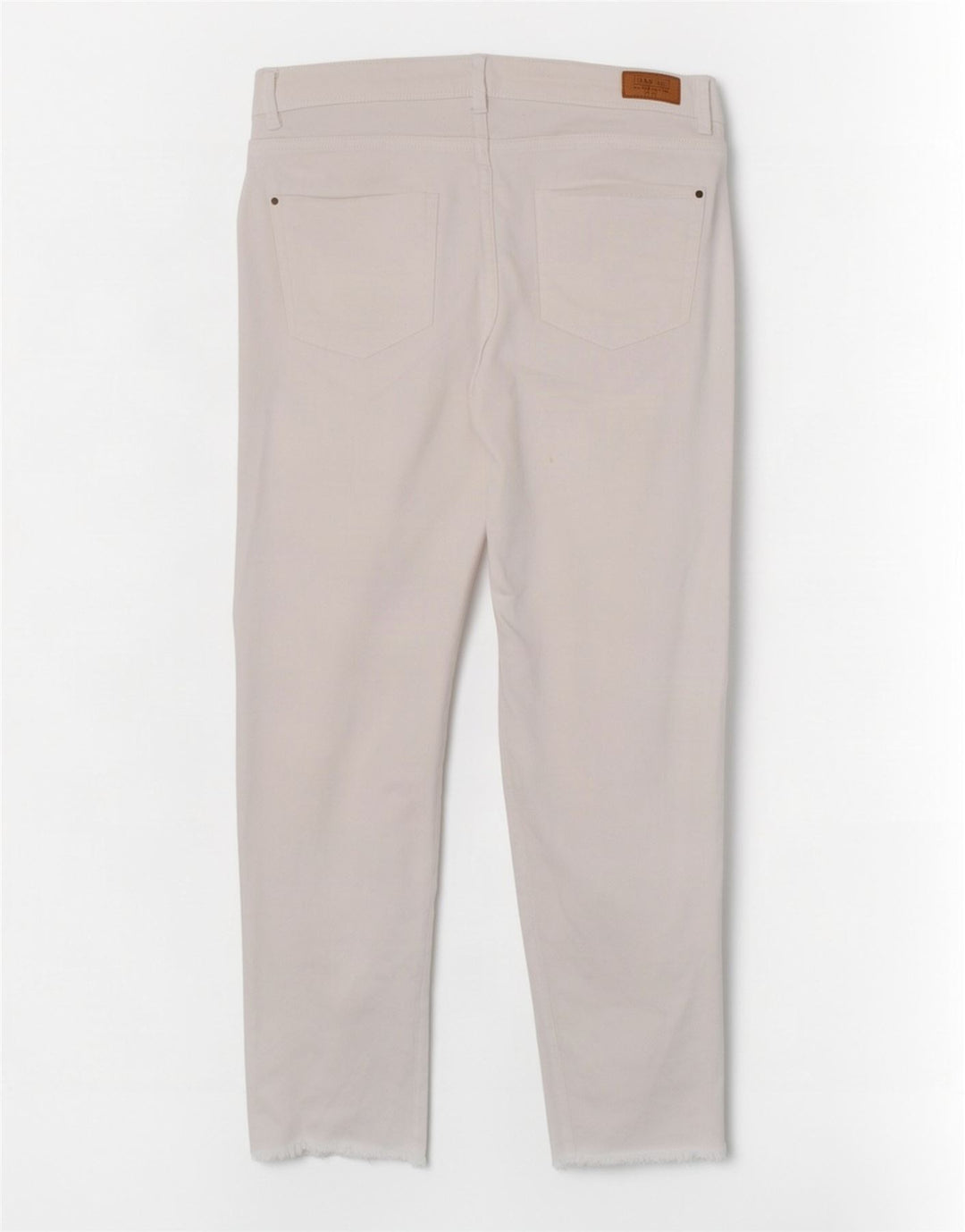 Zara Γυναικείο Trafaluc Cropped Jeans EU 40 Medium W30 L23 White