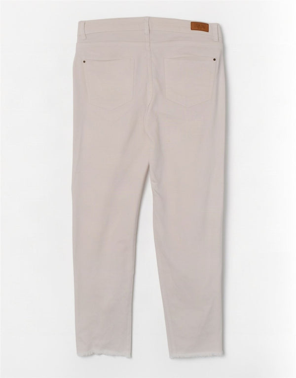 Zara Γυναικείο Trafaluc Cropped Jeans EU 40 Medium W30 L23 White