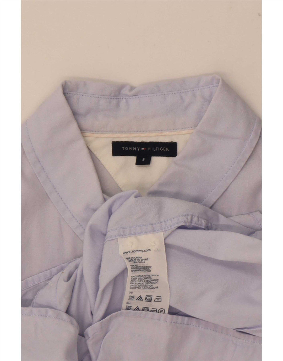 Tommy Hilfiger Γυναικείο Πουκάμισο US 8 Μεσαίο Μπλε Βαμβακερό