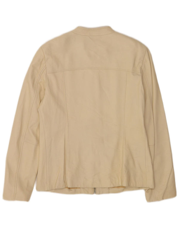 Conbipel Γυναικείο Bomber Δερμάτινο Μπουφάν IT 42 Medium Beige