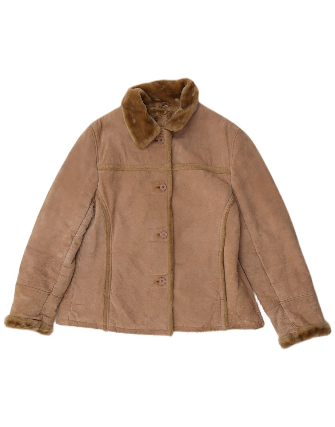 Avitano Γυναικείο Μπουφάν Shearling Oversized EU 42 Large Beige