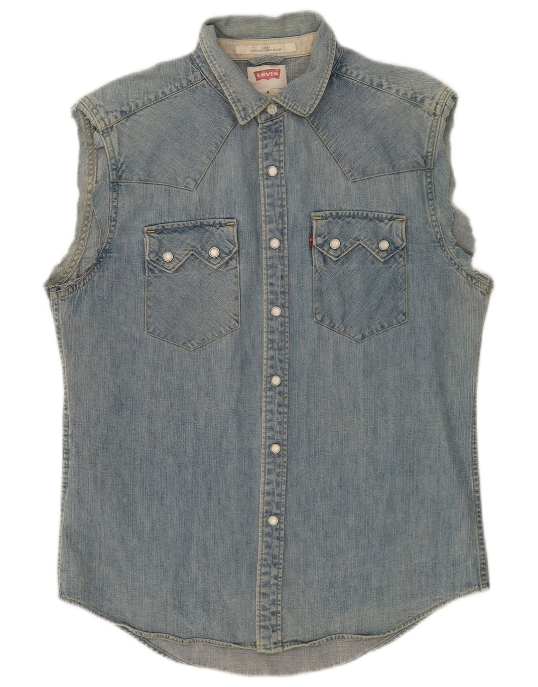 Ανδρικό αμάνικο τζιν πουκάμισο Levi's μεσαίο μπλε βαμβακερό