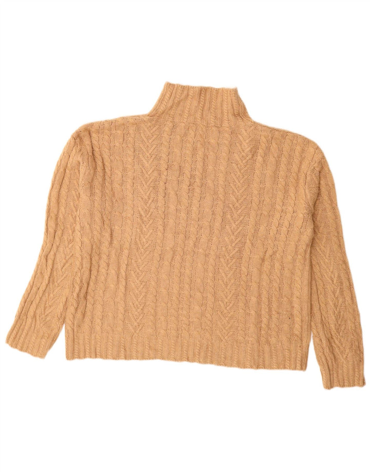 Marks & Spencer Γυναικείο πουλόβερ με λαιμό χελώνα UK 10 Small Beige