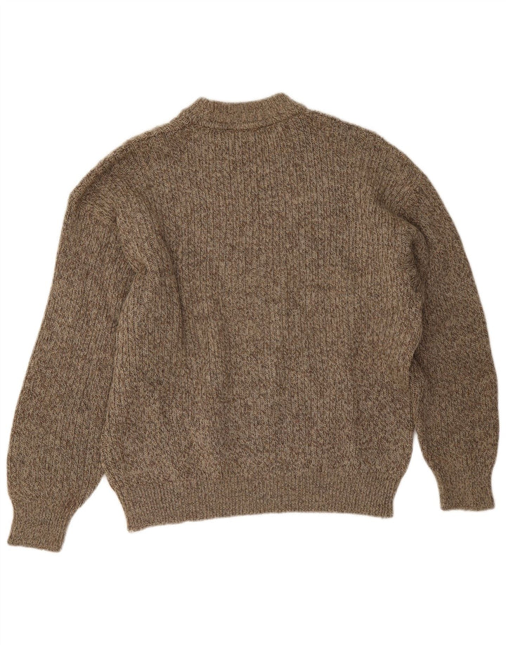 Ανδρικό πουλόβερ Cacharel Crew Neck Jumper Large Beige Fair Isle