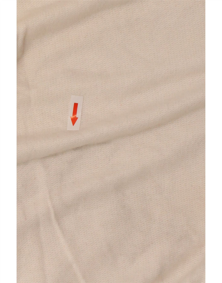 Vintage γυναικείο φούτερ με κουμπιά Jumper IT 44 Medium White Colourblock