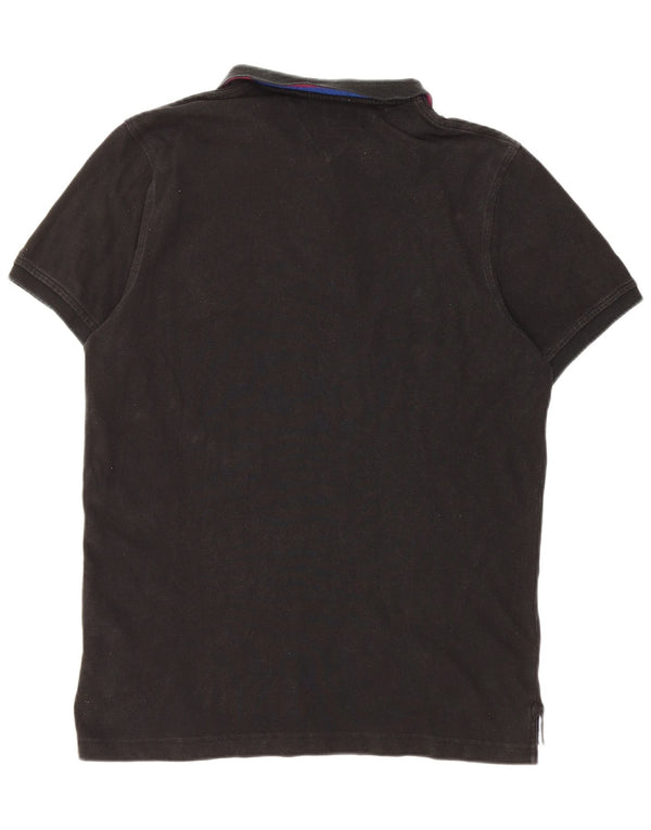 Tommy Hilfiger Ανδρικό πουκάμισο Polo Slim Fit XL μαύρο βαμβακερό