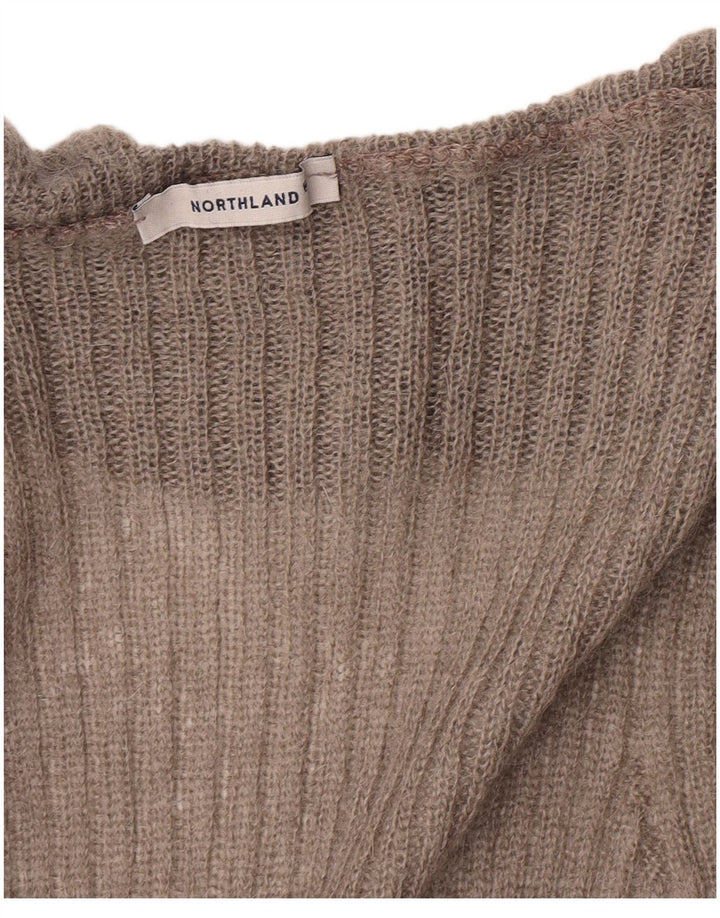 Northland Γυναικείο Longline βολάν ζακέτα πουλόβερ UK 8 Small Grey