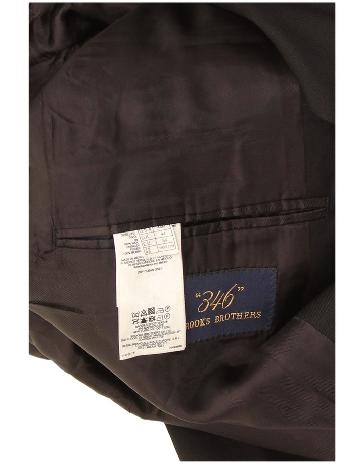 Brooks Brothers Ανδρικό σακάκι blazer UK 44 2XL Black Wool Classic