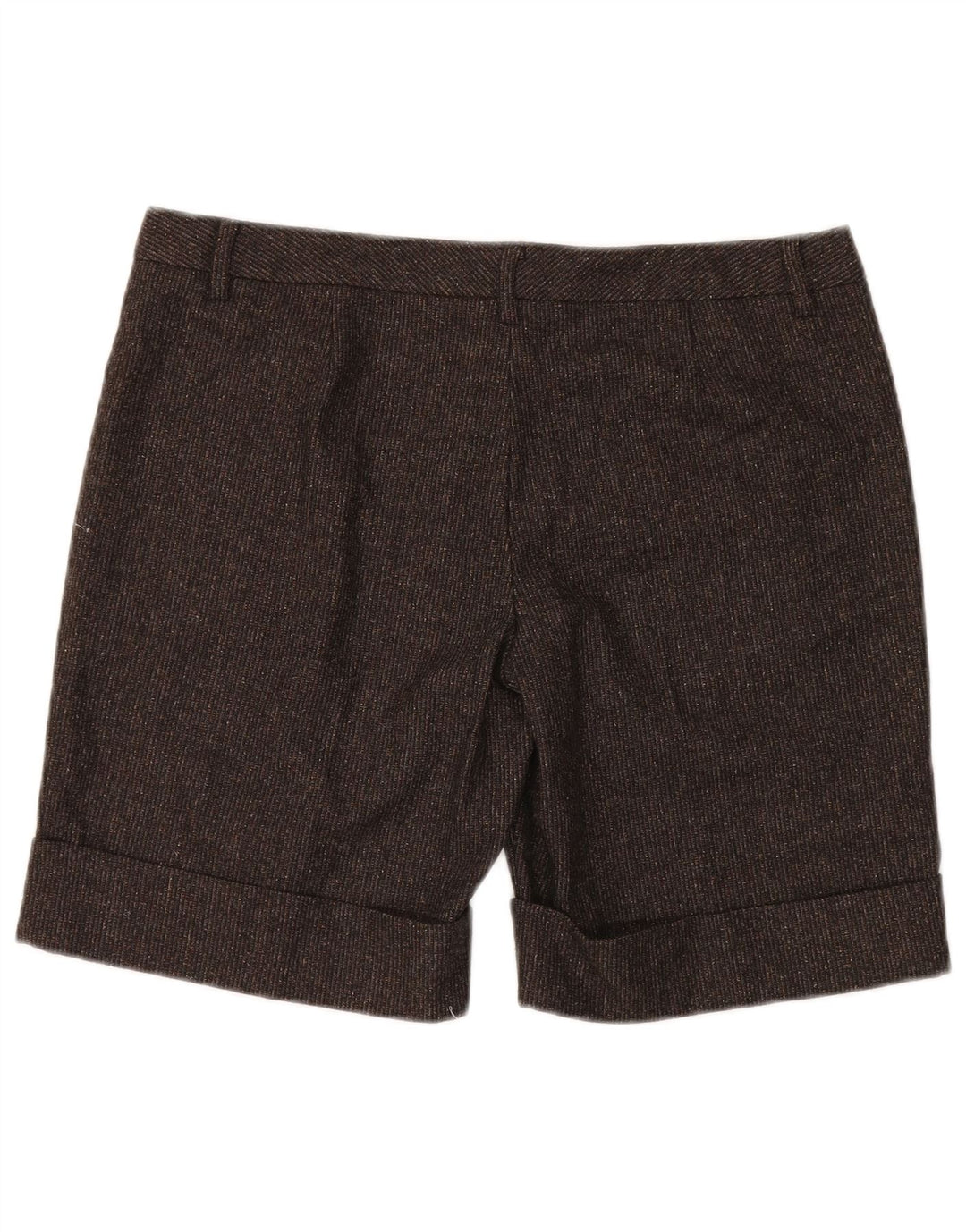 BENETTON Γυναικείο σορτς Chino IT 46 Μεγάλο W34 Καφέ παρθένο μαλλί