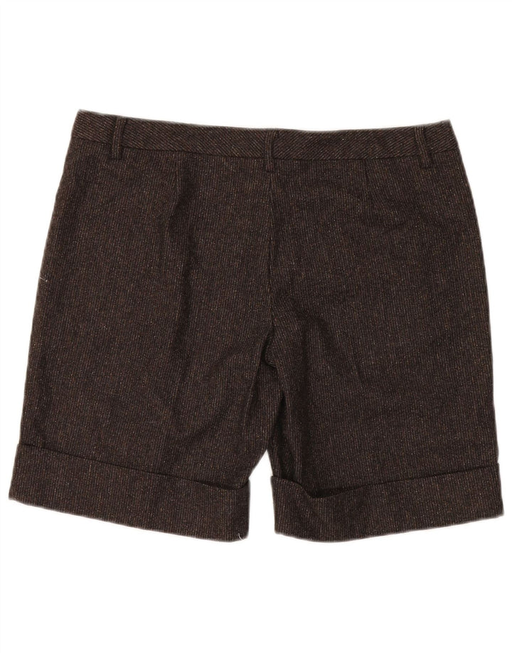 BENETTON Γυναικείο σορτς Chino IT 46 Μεγάλο W34 Καφέ παρθένο μαλλί