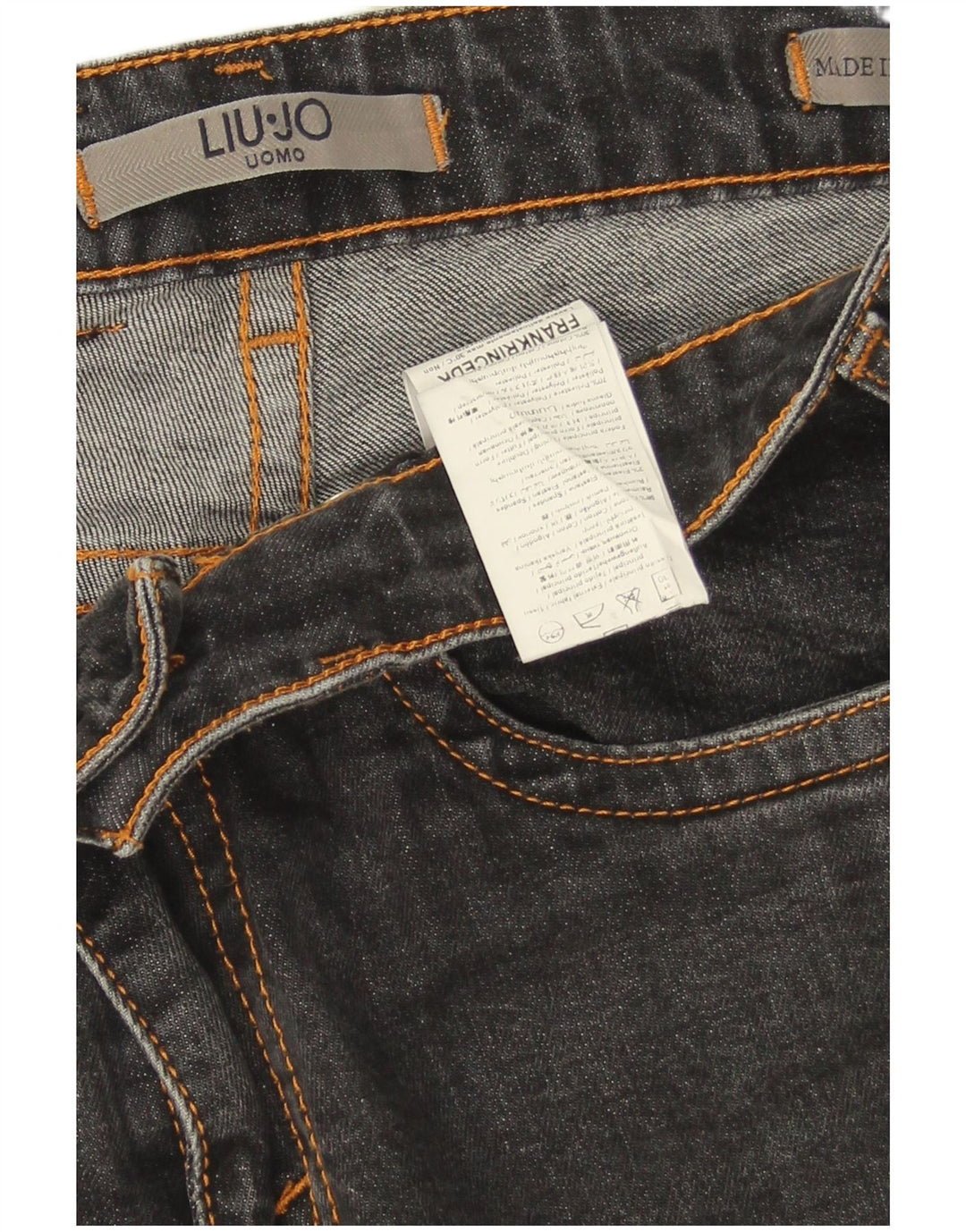 Liu Jo Mens Uomo Slim Jeans W32 L29 Γκρι βαμβακερό