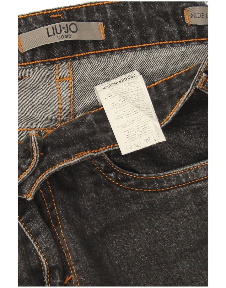 Liu Jo Mens Uomo Slim Jeans W32 L29 Γκρι βαμβακερό