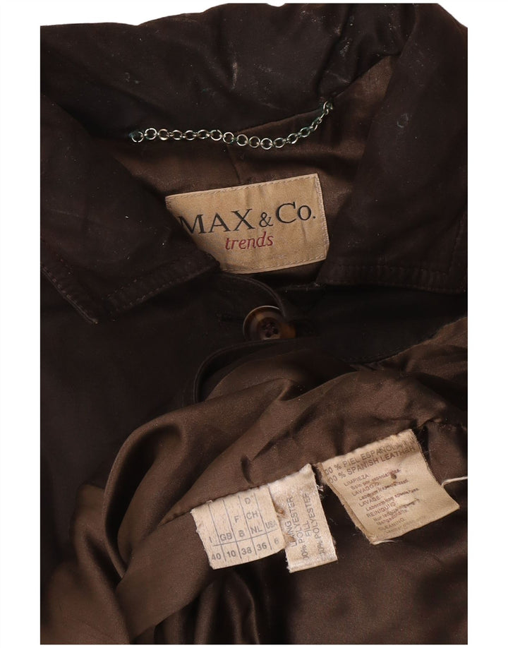 Max & Co. Γυναικείο Suede Jacket UK 10 Small Brown Δερμάτινο