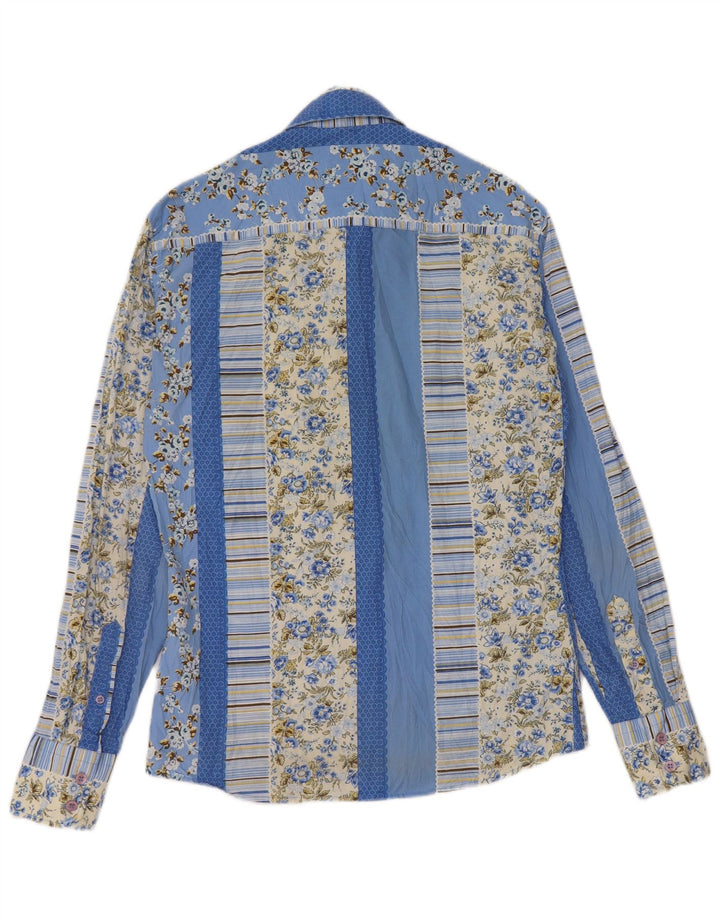 Ανδρικό πουκάμισο SMOG Small Blue Floral Polyester