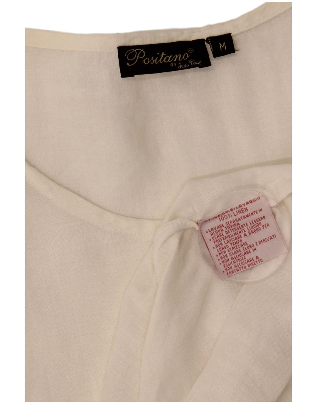Positano από Jean Paul Γυναικείο φόρεμα A-Line UK 14 Medium Off White