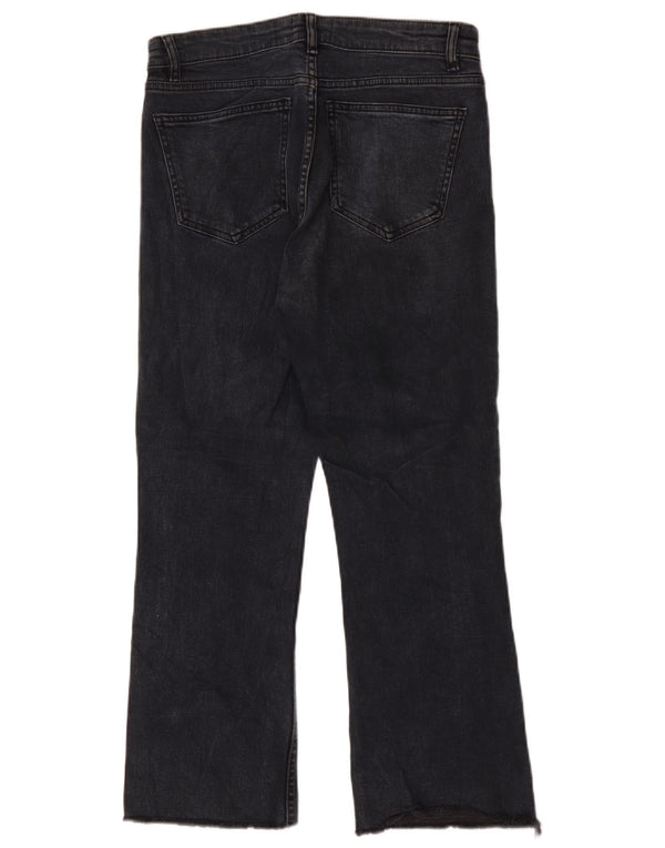 Zara Γυναικείο ψηλόμεσο τζιν μποτάκι EU 40 Medium W30 L25 Μαύρο