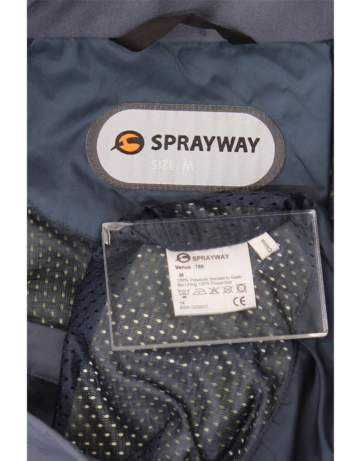 Γυναικείο μπουφάν βροχής με κουκούλα Sprayway UK 14 Medium Blue Polyester