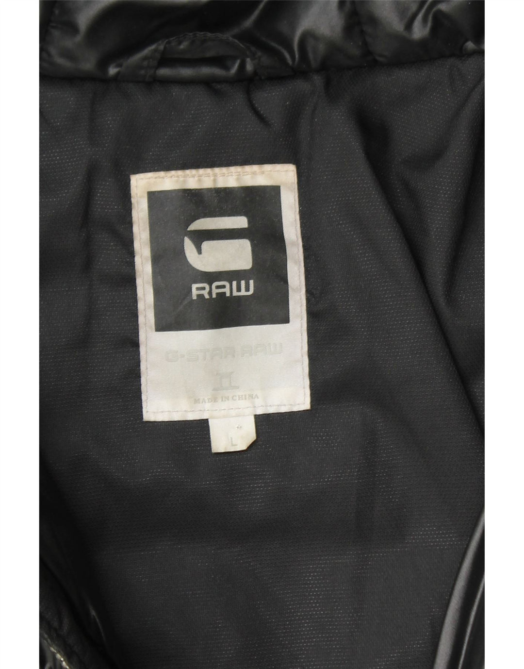 G-STAR Γυναικείο μπουφάν με κουκούλα UK 16 μεγάλο μαύρο πολυαμίδιο