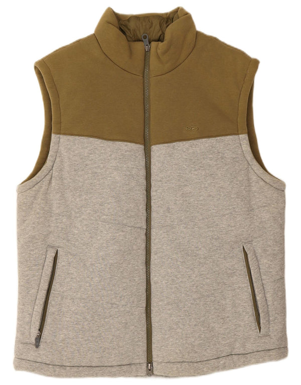 Nike Mens 6.0 Gilet UK 38 Medium Grey Colourblock Cotton