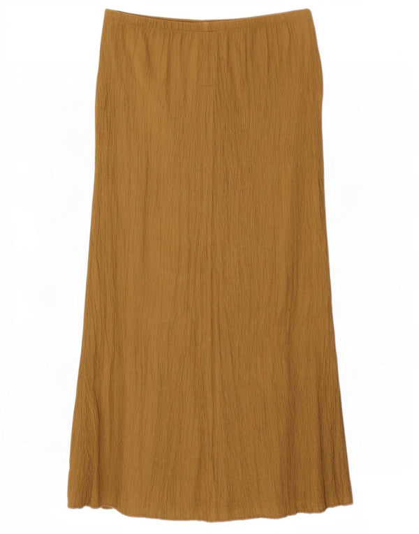 Zara Γυναικεία Maxi Φούστα Medium W28 Beige Viscose