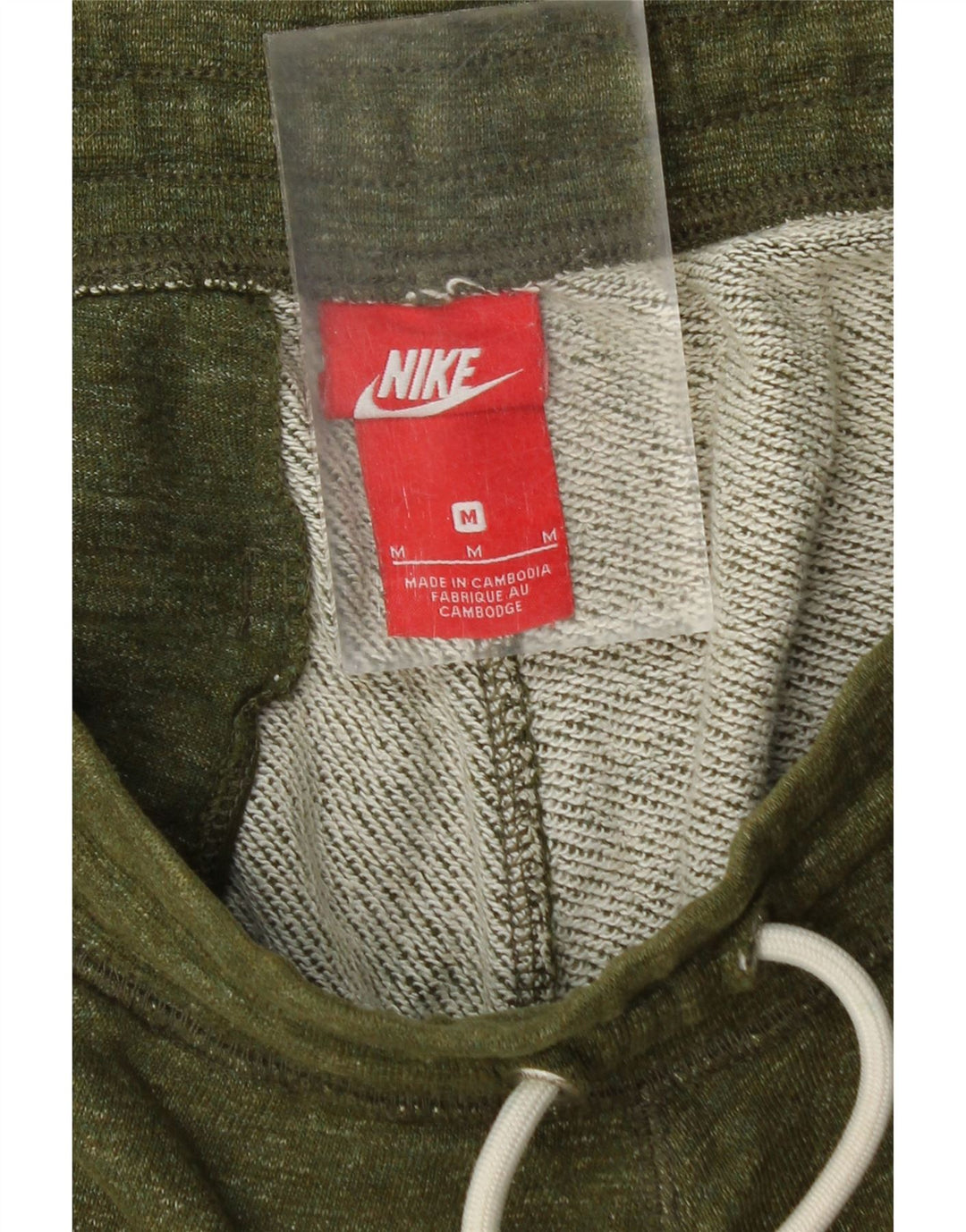 NIKE Mens Tracksuit Trousers Joggers Medium  Green Cotton