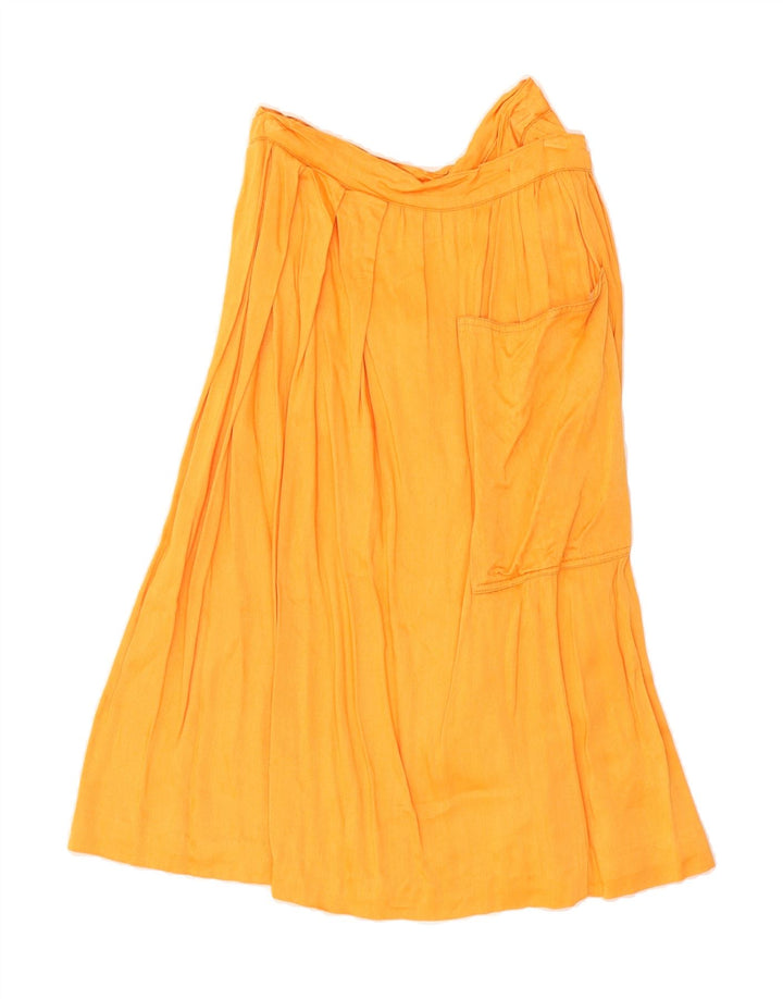 VINTAGE Womens Wrap Skirt W30 Medium Orange Vintage Vintage and Second-Hand Vintage from Messina Hembry 