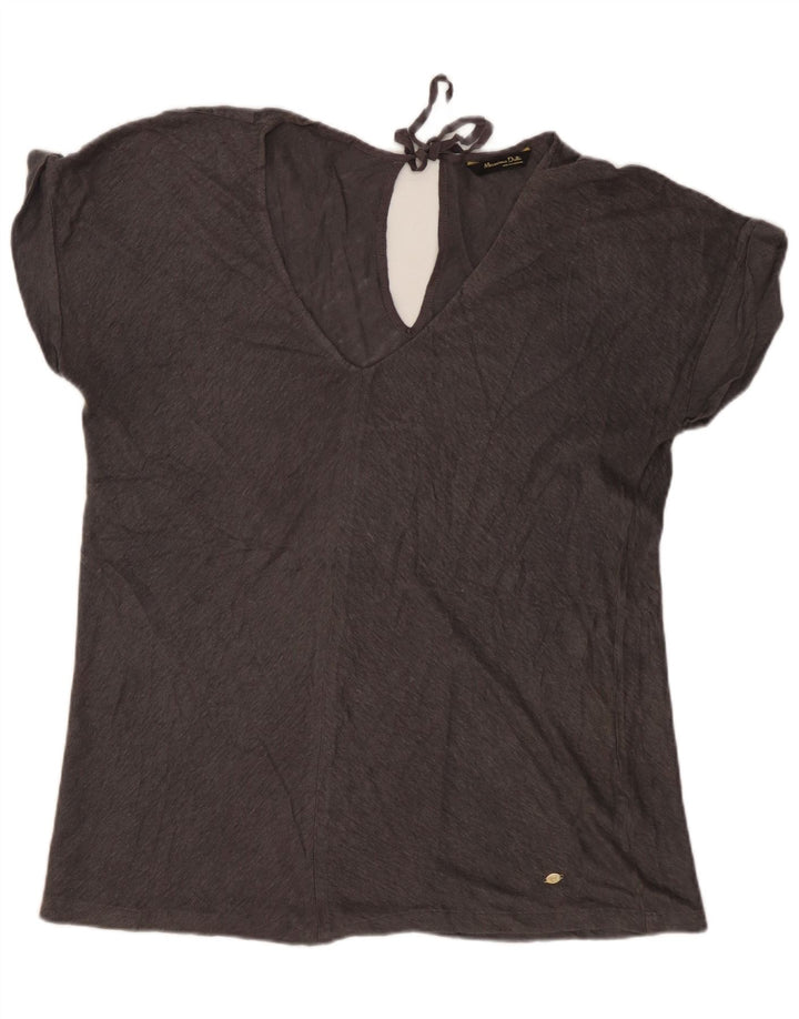 Massimo Dutti Γυναικεία Μπλούζα Τοπ UK 16 Large Grey