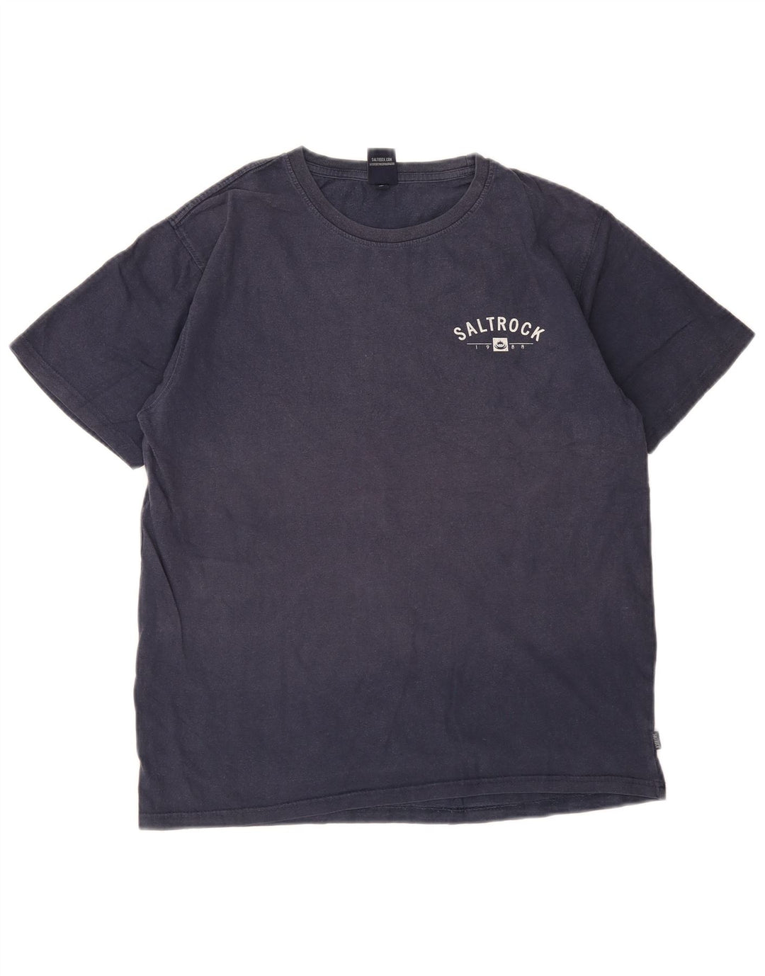Ανδρικό γραφικό T-Shirt Saltrock Top από μεσαίο μπλε ναυτικό βαμβακερό