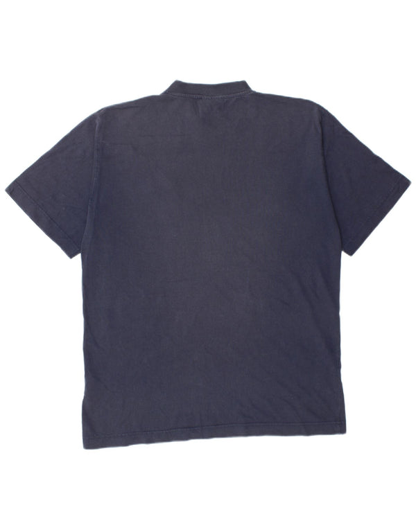 KAPPA Mens T-Shirt Top Large Navy Blue Cotton