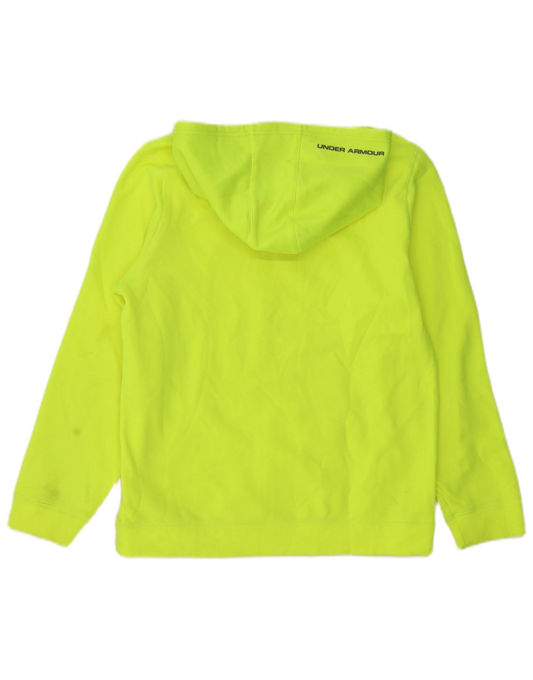 UNDER ARMOR Boys Graphic Hoodie Jumper 13-14 Years XL Green