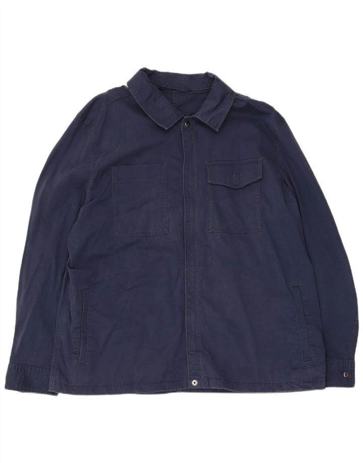 Ανδρικό μπουφάν Marks & Spencer Utility UK 46 3XL Navy Blue Cotton