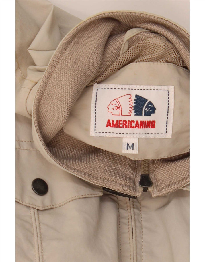 Americanino Ανδρικό Bomber Jacket UK 38 Medium Beige Polyamide