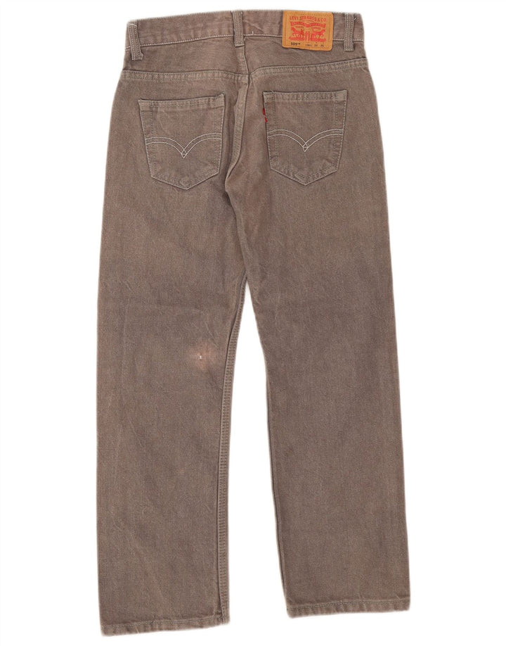 Levi's Womens 505 Regular Straight Jeans W25 L25 Γκρι βαμβακερό