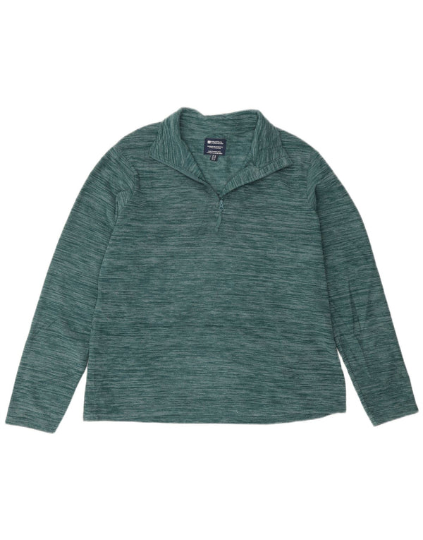 Mountain Warehouse Γυναικεία φερμουάρ Fleece Jumper UK 16 Large Green Flecked