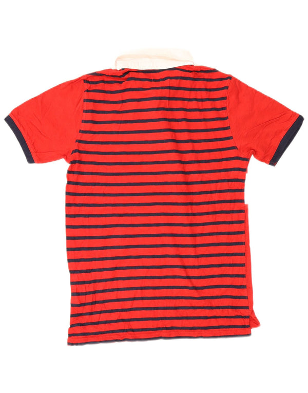 Gap Boys Rugby Polo Shirt 13-14 ετών 2XL Κόκκινο βαμβακερό μπλοκ