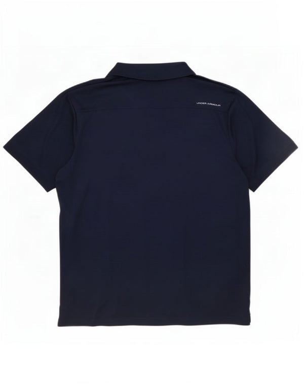 Under Armour Ανδρικό Heat Gear Loose Fit Polo πουκάμισο 2XL Navy Blue Polyester