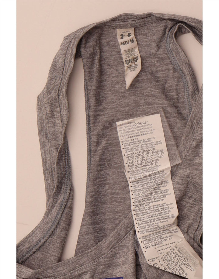 UNDER ARMOR Γυναικείο γραφικό γιλέκο Loose Fit Top 12 μεσαίο γκρι πολυεστέρας